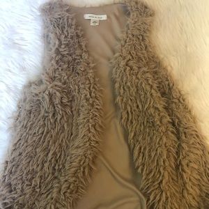 Faux fur vest